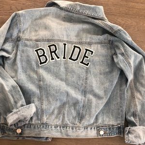 Oversized Bride Denim Jacket